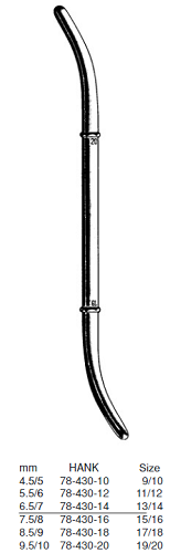 N: DILATOR UTERINE HANK FIGURE 17/18 FRENCH - 266847