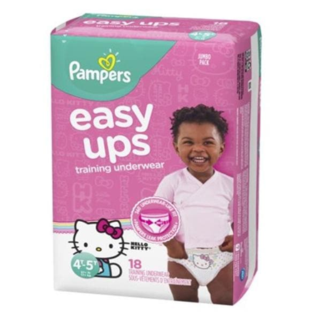 N: DIAPERS PAMPERS GIRL 4T/5T EASY UPS TRAINING UNDERWEAR - 276355