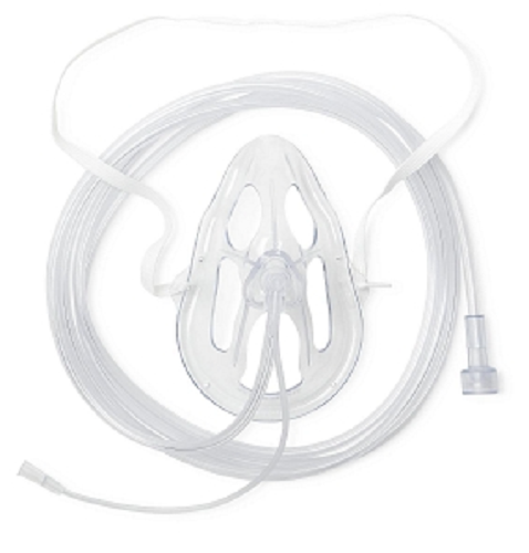 N: MASK OXYGEN OPEN W/RATE TUBE MONITORING 7FT TUBING OXYMASK - 281310