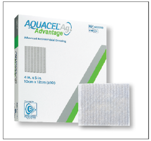 N: DRESSING AQUACEL AG RIBBON 0.39X18IN ADVANTAGE HYDROFIBER - 290938