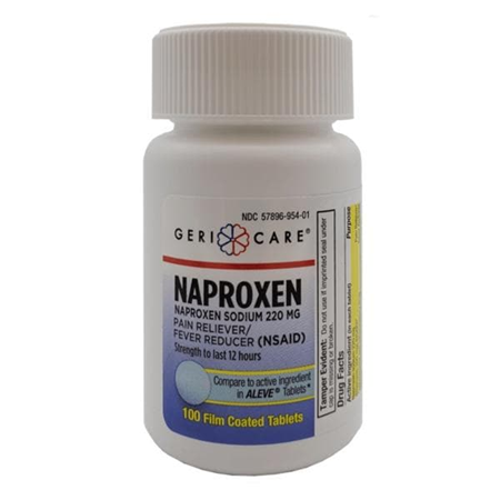 N: NAPROXEN SODIUM 220MG CAPLETS 100CT NSAID NDC#57896-0954-01 - 292480