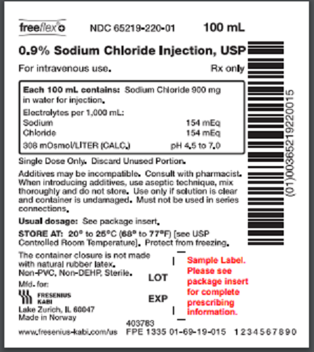 N: SOLUTION INJECTION .9% SODIUM CHLORIDE 100ML FREEFLEX