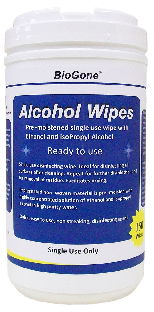 single use alcohol wipes