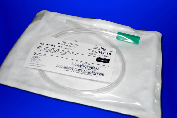 TUBE RECTAL 24FRX20IN PLASTIC W/FLEXIBLE CONNECTOR 100066