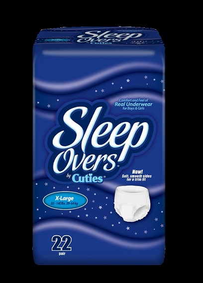 Sleep Overs Unisex Absorbent Underwear Small/Medium SLP05301- Pack/15