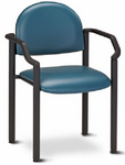 CHAIR SIDE BLACK FRAME W/ARMS